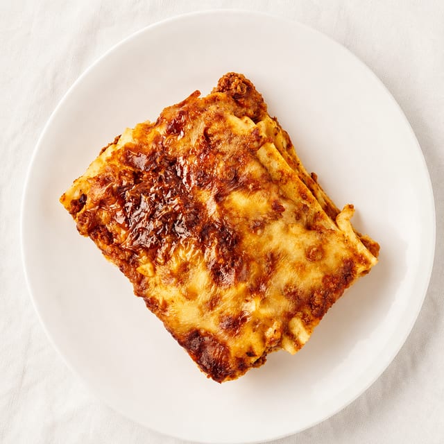 Homemade Lasagna in Meat Sauce.